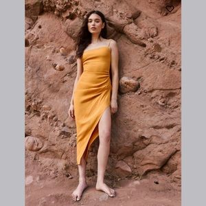 Reformation Mignon Dress - Ochre Size 6 NWT